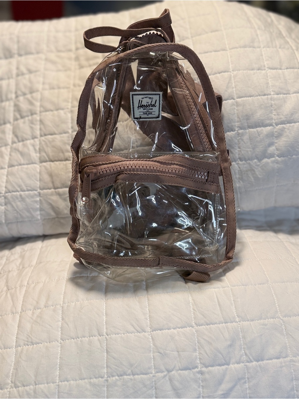 Herschel Supply Company Clear Mini Backpack in Mauve